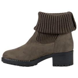 Seastar Hohe Stiefel zum Hineinschlüpfen grün 1