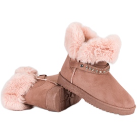 Seastar Mukluki mit Pelz rosa 2