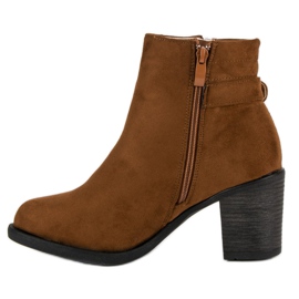 Small Swan Modische Damenstiefel braun 2