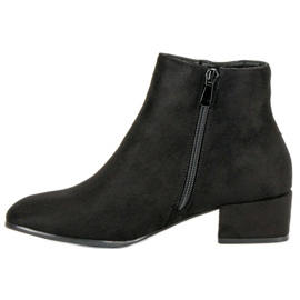 Damen niedrige Stiefel schwarz 1