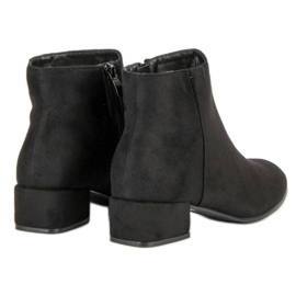 Damen niedrige Stiefel schwarz 2