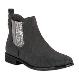 Vinceza Elegante Booties Jodhpur-Stiefel grau 1