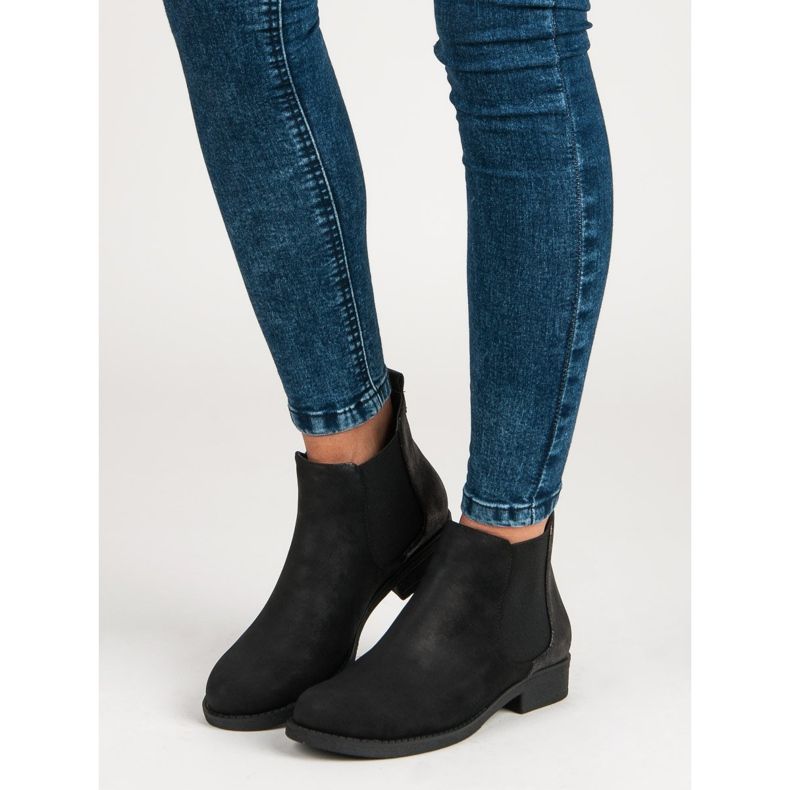 Filippo Lässige Chelsea-Stiefel für Damen schwarz 1