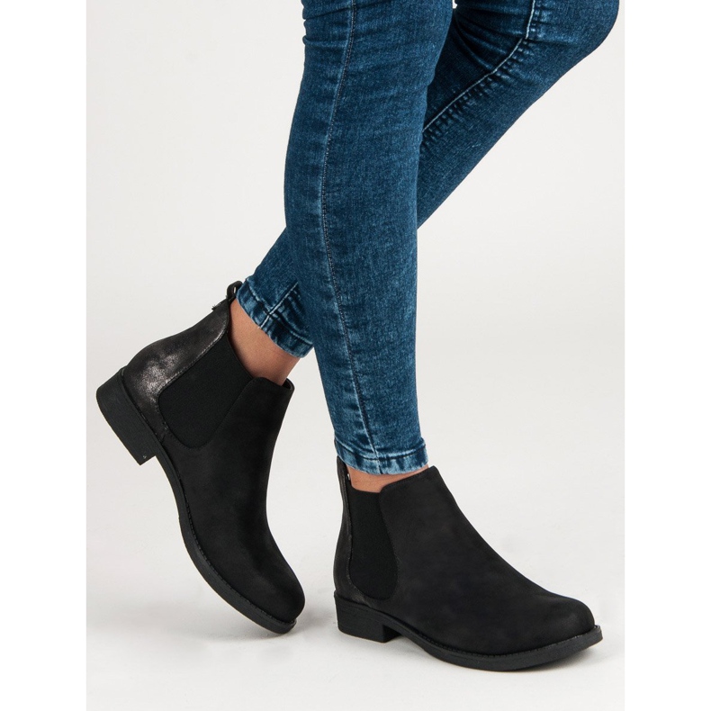 Filippo Lässige Chelsea-Stiefel für Damen schwarz 2