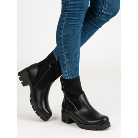 Filippo Bequeme Stiefel mit Protektor schwarz 2