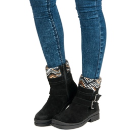 Filippo Stiefeletten aus schwarzem Leder 1