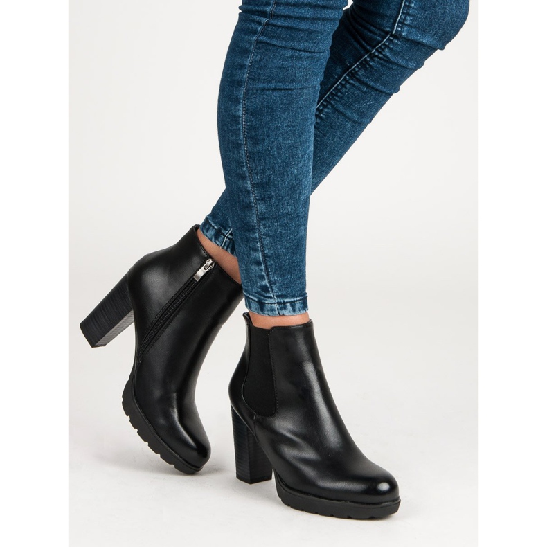 Filippo Bequeme Stiefel auf der Post schwarz 1