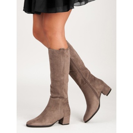 Filippo Beige Stiefel mit hohen Absätzen 2