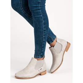 Filippo Beige Stiefel mit einem durchbrochenen grau 1