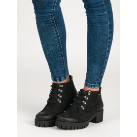 Lässige VINCEZA Stiefel schwarz 1