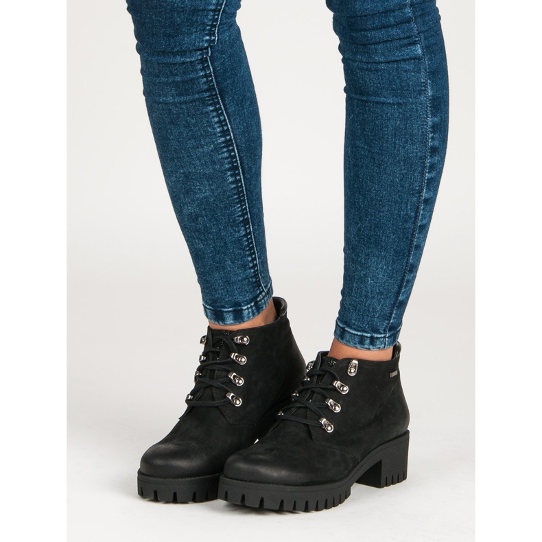 Lässige VINCEZA Stiefel schwarz 1