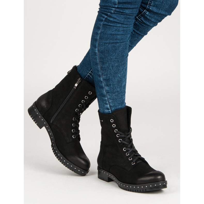 Schwarze Lederarbeiter VINCEZA 2