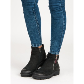 Niedrige Stiefel auf dem VINCEZA-Reißverschluss schwarz 1