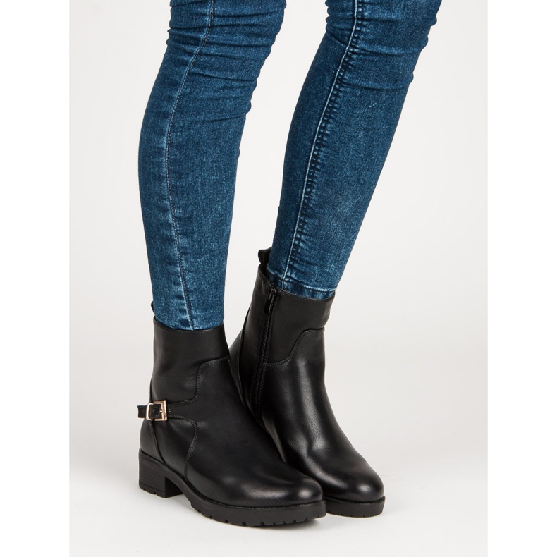 J. Star Schwarze Stiefel 2