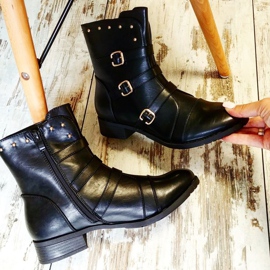 J. Star Klassische Damenstiefel schwarz 1