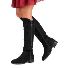 Filippo Wildlederstiefel für Damen schwarz 2