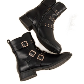 J. Star Rockige schwarze Stiefel 1