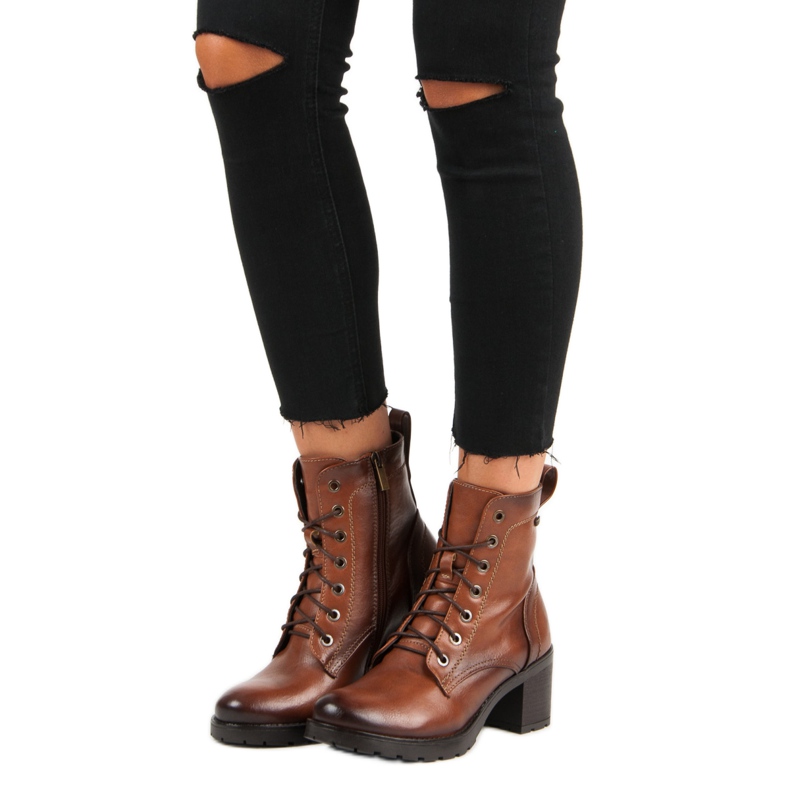 Braune Vinceza-Schnürstiefel 2