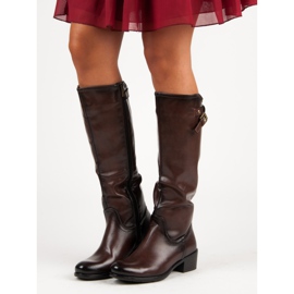 Braune Stiefel von VINCEZA 1