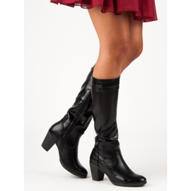 Stiefel auf einem Pfosten VINCEZA schwarz 2