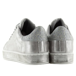 Silberne Damenturnschuhe K-301 Silber grau 1
