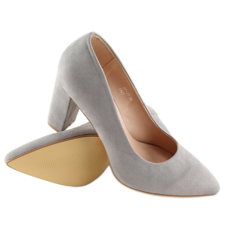 Pumps auf dem grauen Pfosten NF-27 Grey 1