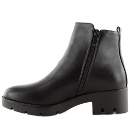 Schwarze Stiefel mit dicken Sohlen NC692 schwarz 2
