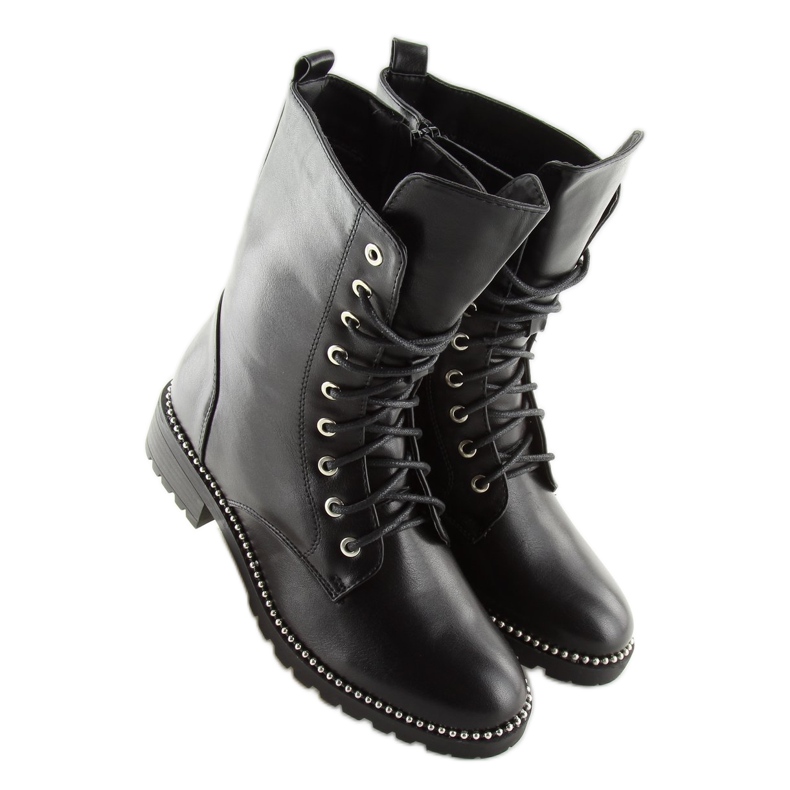 Schwarze Arbeitsstiefel für Damen NC238 Schwarz 1