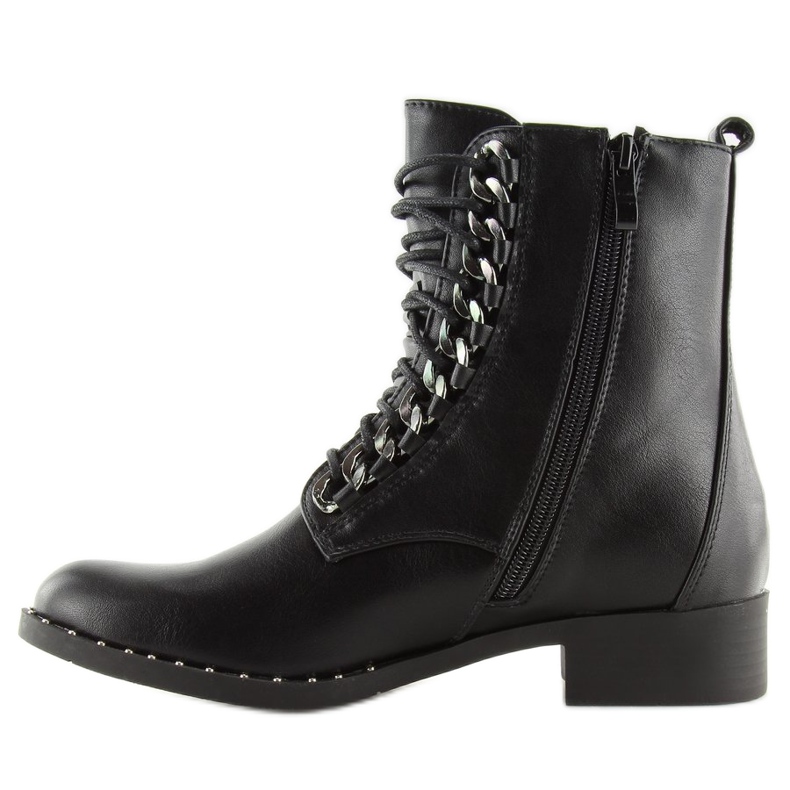 Schwarze Arbeitsstiefel für Damen NC236 schwarz 1