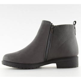 Graue warme Chelsea-Stiefel für Damen NB225P Grau 1