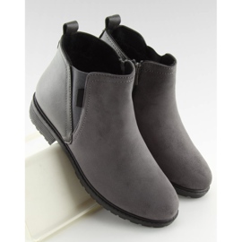 Graue warme Chelsea-Stiefel für Damen NB225P Grau 2