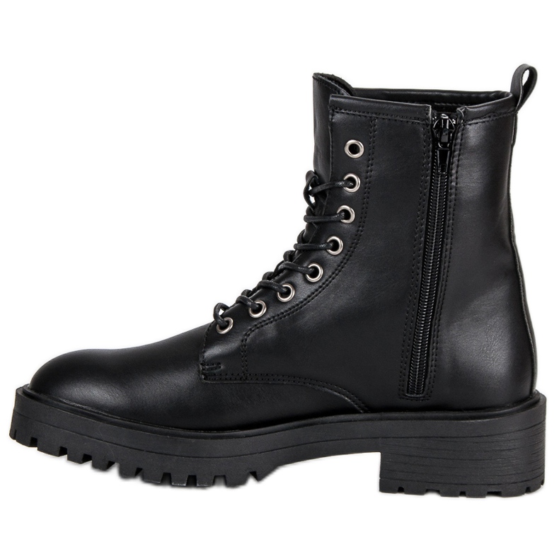 Corina Stylische Arbeitsstiefel schwarz 1