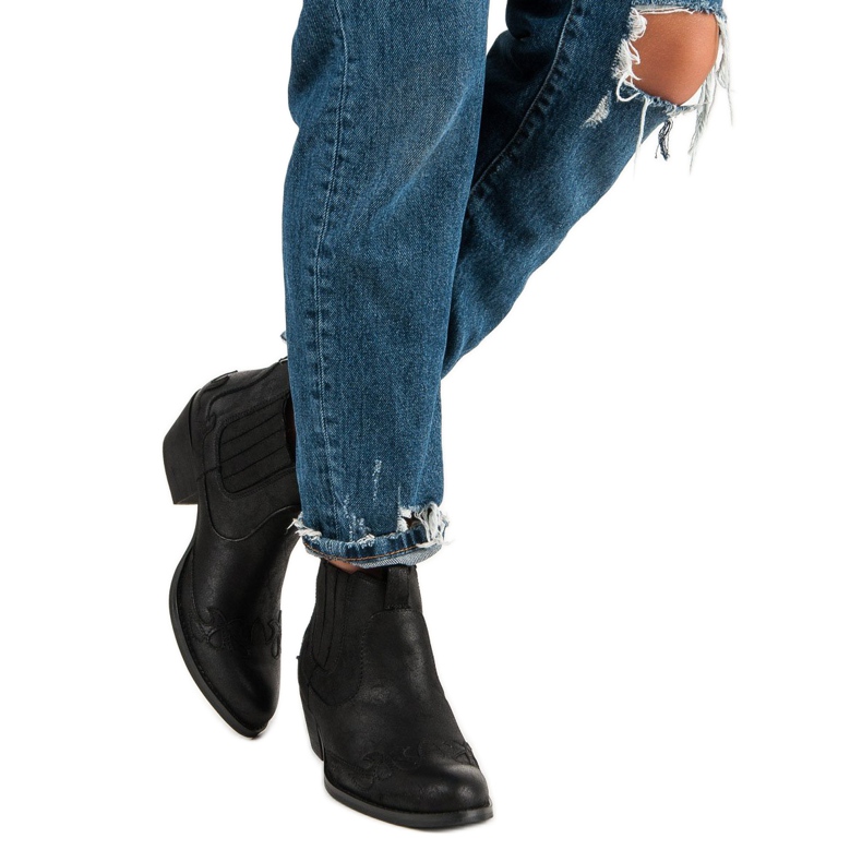 Corina Schwarze Cowboystiefel 1