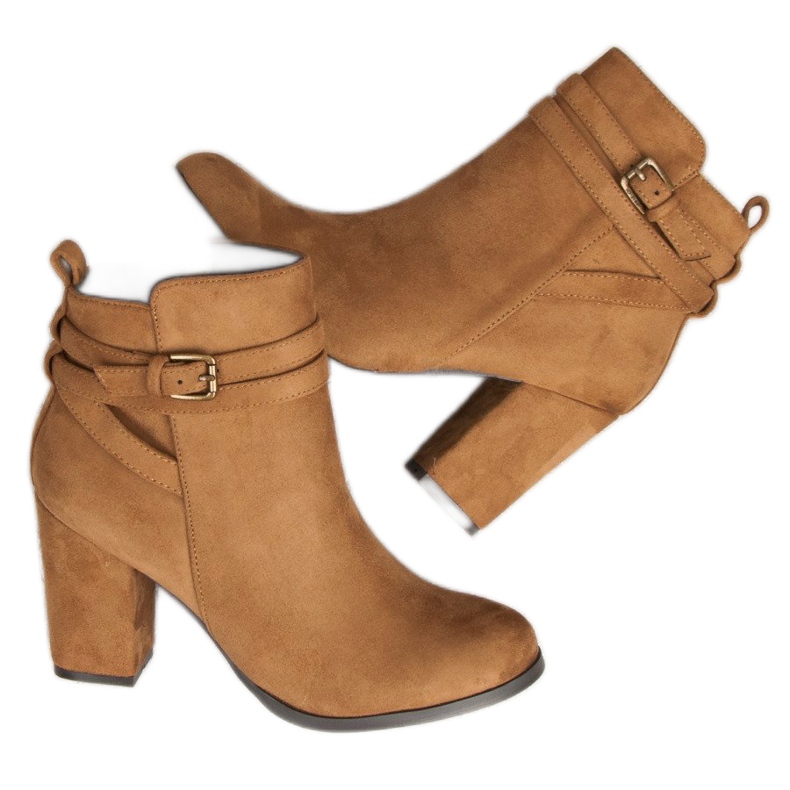 Corina Elegante Stiefel mit hohem Absatz braun 2