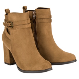 Corina Elegante Stiefel mit hohem Absatz braun 1