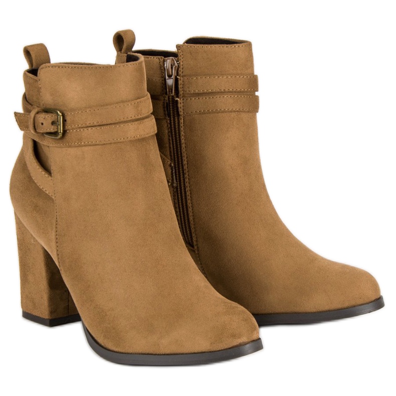 Corina Elegante Stiefel mit hohem Absatz braun 1