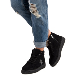 Mckeylor Creepers-Turnschuhe aus Wildleder schwarz 2