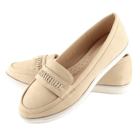 Beige Slipper für Damen 22-07 Beige 1