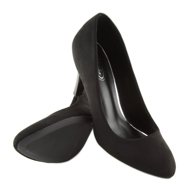 Pumps mit mandelförmigen Zehen schwarz B-41 Black 1