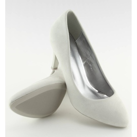 Pumps mit mandelförmigen Zehen grau B-41 Grey 1