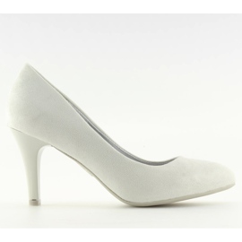 Pumps mit mandelförmigen Zehen grau B-41 Grey 2