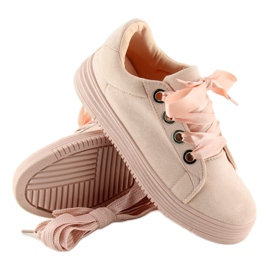 Rosa H99-23 Rosa Sneaker mit Bändern 1