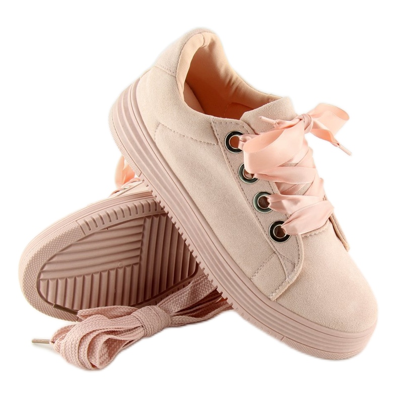 Rosa H99-23 Rosa Sneaker mit Bändern 1