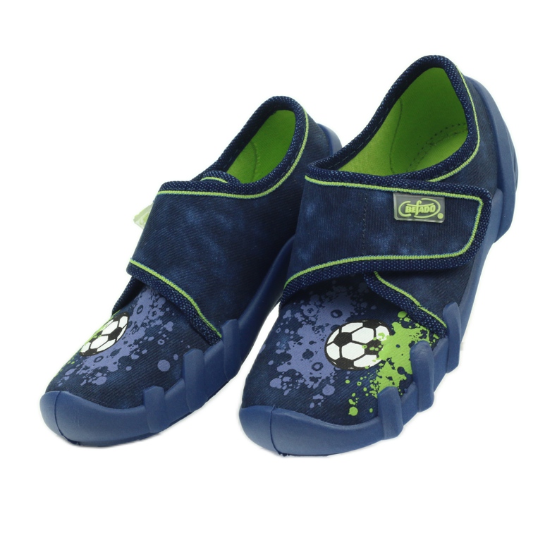 Klettschuhe Fußballer Befado 273x237 grün navy blau 5