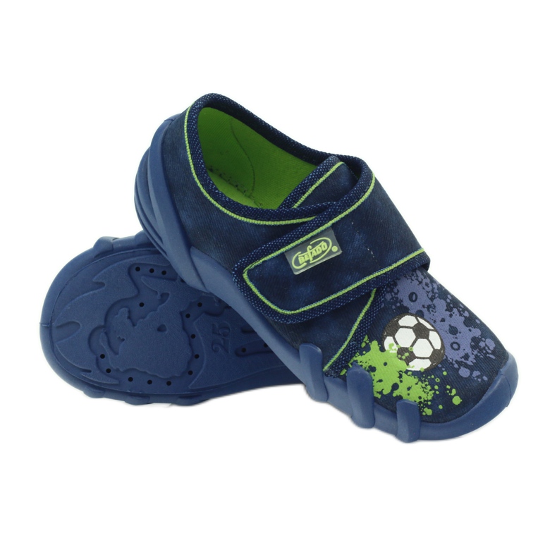Klettschuhe Fußballer Befado 273x237 grün marineblau 3