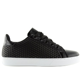 Schwarze Damen-Sneaker KK-142 Black 2