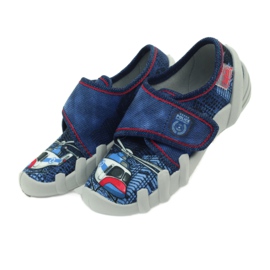 Befado Kinderschuhe Hausschuhe Turnschuhe 273x233 blau rot navy blau 5