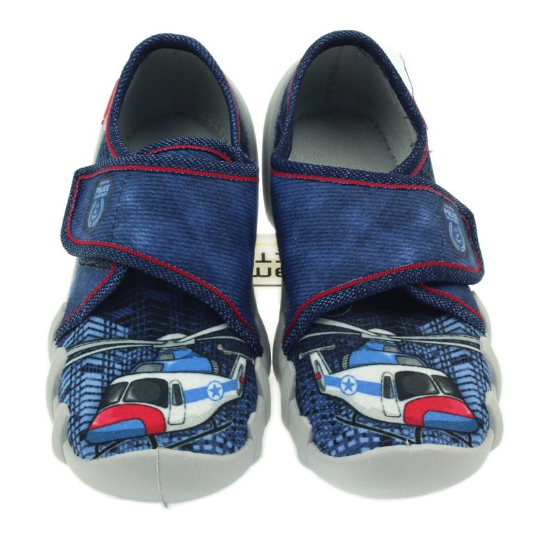Befado Kinderschuhe Hausschuhe Turnschuhe 273x233 blau rot navy blau 4