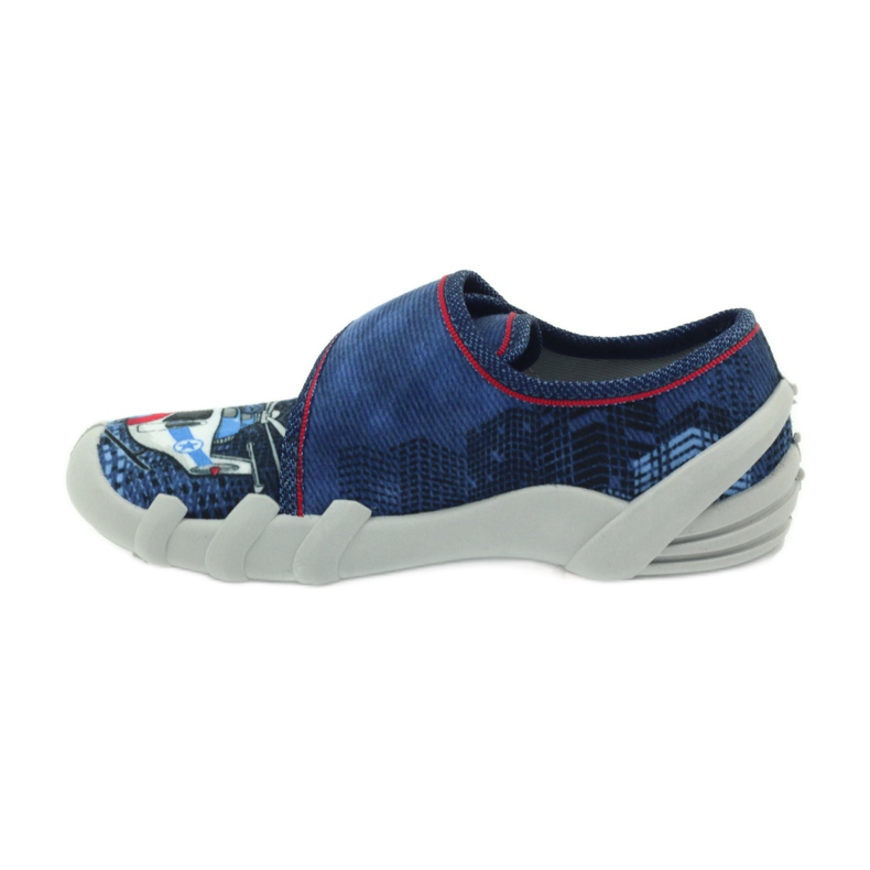 Befado Kinderschuhe Hausschuhe Turnschuhe 273x233 blau rot navy blau 2