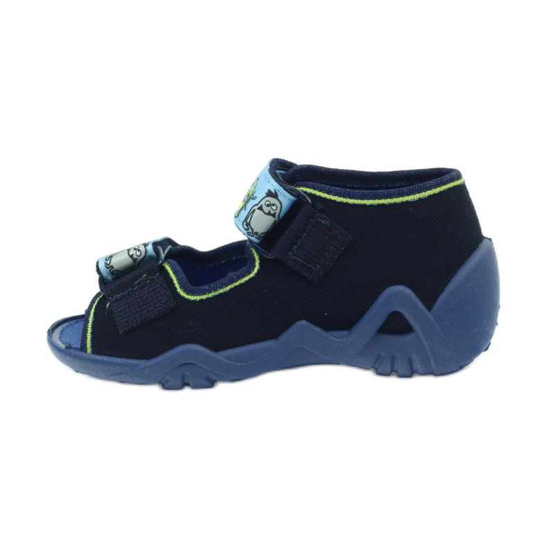 Befado Kinderschuhe Sandalen Hausschuhe 250P076 blau grün marineblau 2